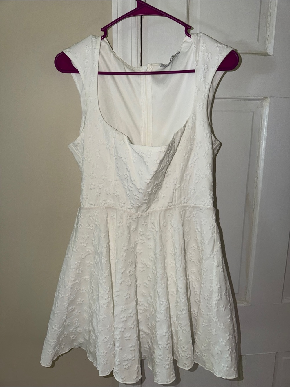Lucy in the Sky Ivory Floral Fit-and-Flare Wedding Dress